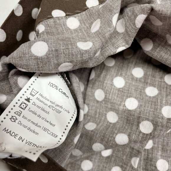 Molly Pop 18 mos Fall Leaves Smocked Dress Brown Polka Dot Cotton - Picture 7 of 8